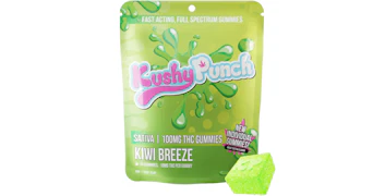Kushy Punch - Kiwi Breeze Gummies - 100mg