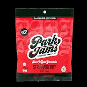 Park Jams Strawberry Sativa Sour Vegan Cannabis Gummies 100mgTHC