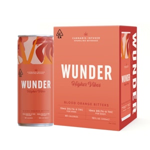 WUNDER - Wunder 4-Pack 12oz Cans Higher Vibes 20 Blood Orange Bitters $25