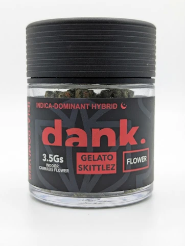 DANK - Gelato Skittlez -Indica- 26.34% THC | 3.5g (Flower) | DANK  -Ad6