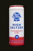 Pabst Blue Ribbon Infused High Seltzer Strawberry Kiwi 10mg