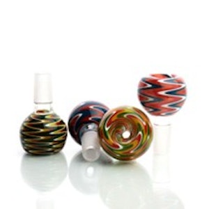 LA King - 14mm Bowl with Reversal Wig Wag Art