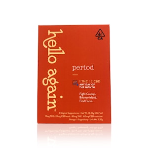HELLO AGAIN - HELLO AGAIN - Topical - Period - 1:2 CBD:THC - 8Pack - 80MG