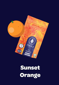 CHOICE LABS - Choice | Sunset Orange | Sativa | Gummies | 100mg | HR