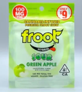 FROOT - Froot Single Gummy 100mg Sour Green Apple