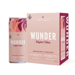 Wunder - WUNDER - Grapefruit Hibiscus Higher Vibes 4pk - 12 0z