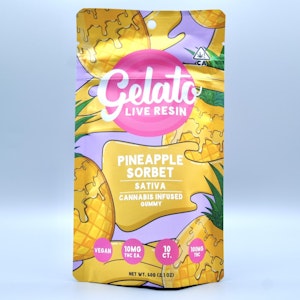 Pineapple Sorbet 100mg LR Gummy - Gelato