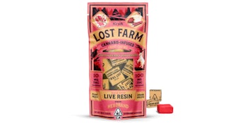 Lost Farm - Strawberry Rhubarb - Headband Live Resin Chews 100mg