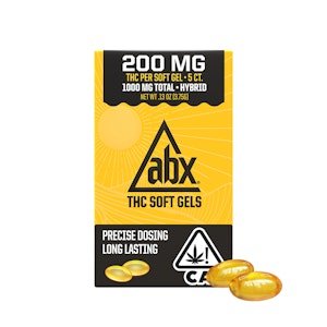 ABSOLUTE EXTRACTS - [ABX] THC Soft Gels - 1000mg - 200mg x 5ct (H)