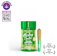 Baby Jeeter | Iced Matcha | Quad Infused Mini Pre-Roll 5pk | 2.5g
