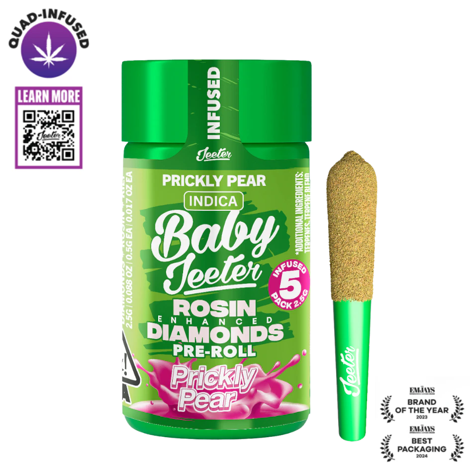 Jeeter - Baby Jeeter - 5pk Infused Prerolls - Prickly Pear  Main Image