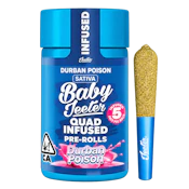Jeeter | Durban Poison | Quad Infused | Baby Jeeter | 5pk