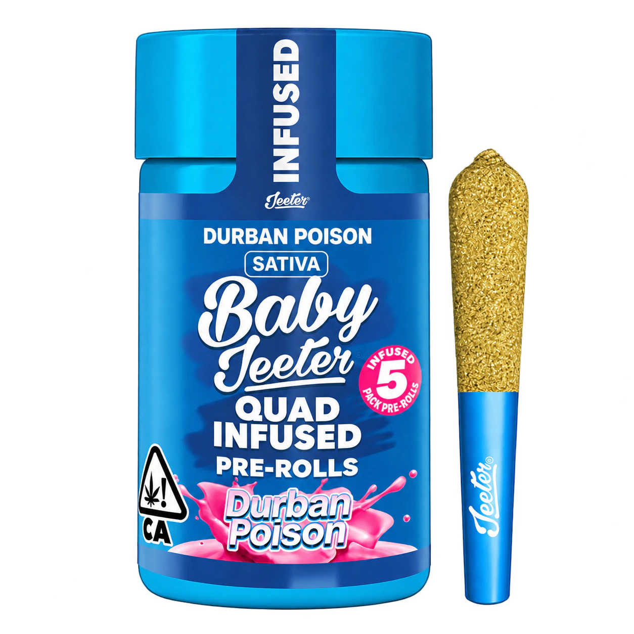 Jeeter - Jeeter | Durban Poison | Quad Infused | Baby Jeeter | 5pk Main Image