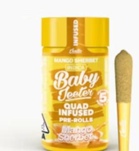 JEETER - Baby Jeeters Infused 5pk Prerolls 2.5g Mango Sherbet