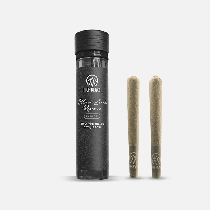 High Peaks - High peaks | Black Lime Reserve  2pk Pre-Roll | 1.5g Indica Main Image