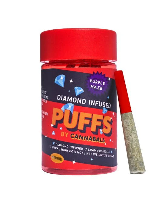 Cannabals - Cannabals | Puffs | Purple Haze | Pre-Roll Pack | 7 ct | 3.5g Main Image