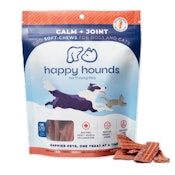 Happy Hounds CBD Calm + Joint Bacon Strip Soft Chews - 150mg