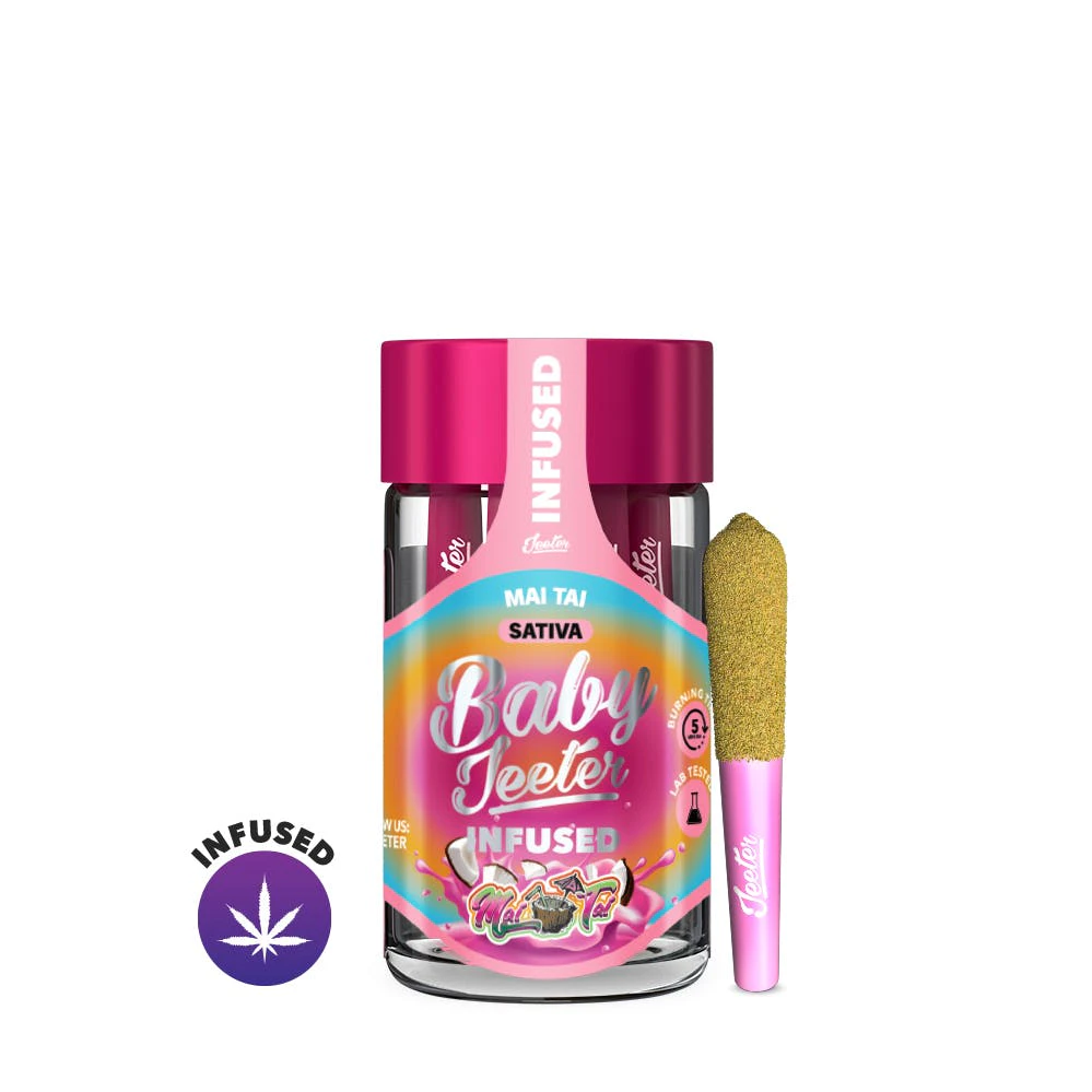 Jeeter - Baby Jeeter - 5pk Infused Prerolls - Mai Tai Main Image