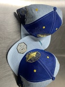 Sacred Roots Blue Hat w/ Gold Logo L/XL