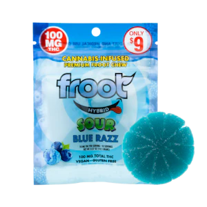 Froot Gummies - Froot Gummy 100mg Sour Blue Razz Hybrid