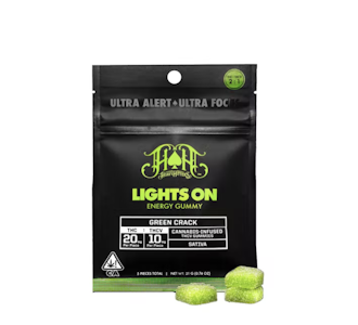 HEAVY HITTERS - 150mg 1:2 THCv Green Crack Energy Gummies (10mg THCv, 20mg THC - 5 Pack) - Heavy Hitters