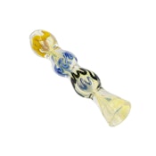 Glass - 4" Triple Bubble Fumed Chillum