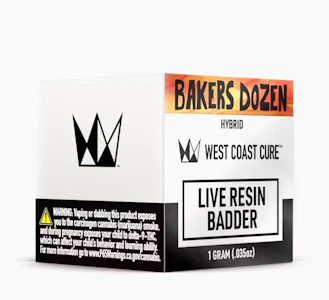WEST COAST CURE - West Coast Cure - Badder - Indica - Bakers Dozen - (1g)
