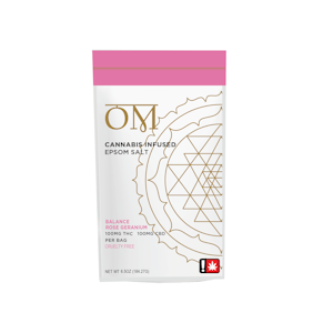 OM Living - OM | Balance with Rose Geranium | 6.5 OZ Epson Salts 