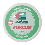 ayrloom | Rescue | 1:1 THC:CBD | Topical Balm | 1000mg