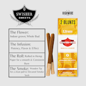Swisher Infused Blunt Banana Breeze 2pk (2x1.5g) 3g
