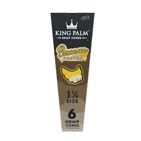 King Palm | Hemp Cones | Banana Foster | 1.25 | 6 pack