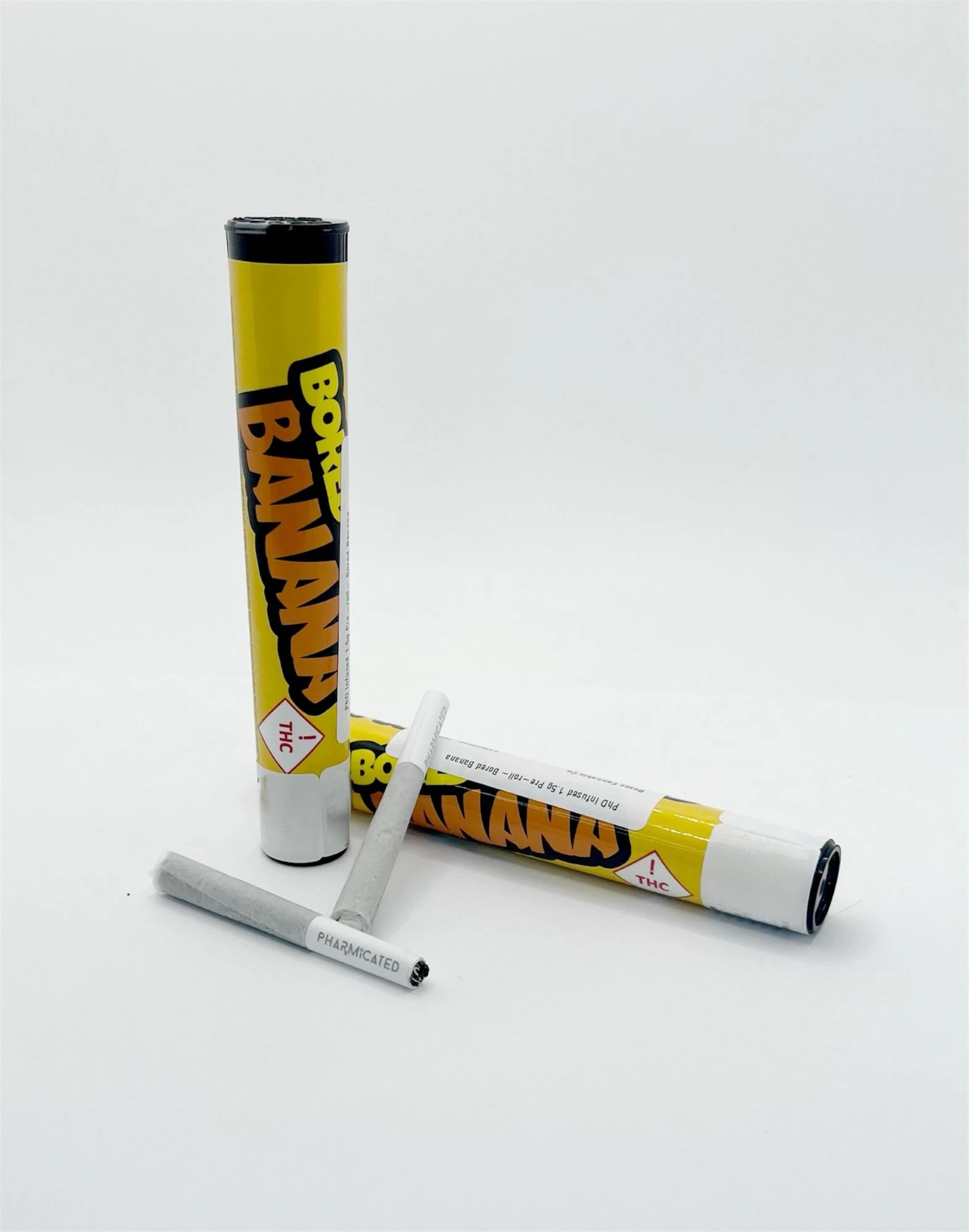 Pharmicated - PhD Infused 2 0.75g Pre-rolls - Bored Banana Main Image