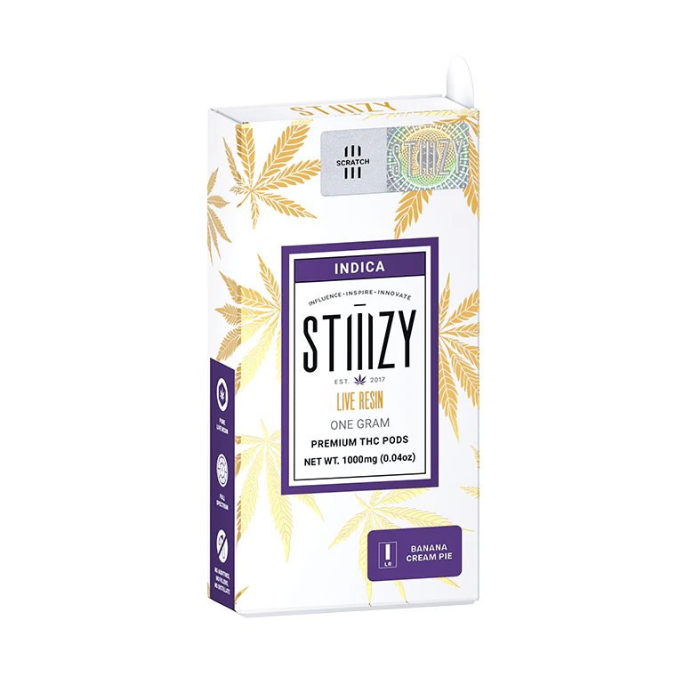 STIIIZY - Stiiizy - Banana Cream Cake Live Resin Pod - 1g Main Image