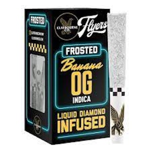 Claybourne - Claybourne Frosted Flyers Infused Preroll 2.5g Banana OG