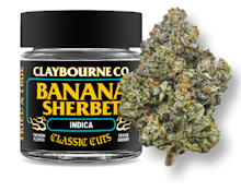 [Claybourne Co.] Indoor Flower - 3.5g - Banana Sherbert (I)