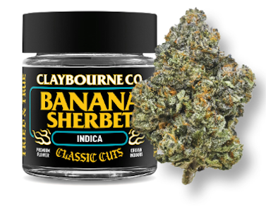 CLAYBOURNE CO. - [Claybourne Co.] Indoor Flower - 3.5g - Banana Sherbert (I)