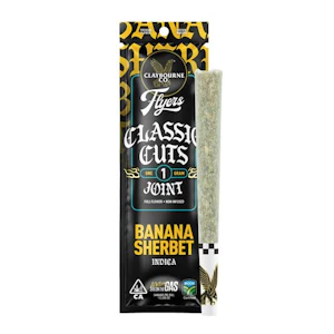 CLAYBOURNE CO. - 1g Banana Sherbet - Claybourne Flyers Full Flower Pre-roll