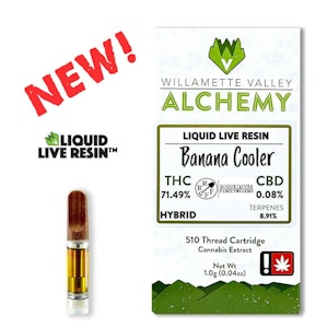 WILLAMETTE VALLEY ALCHEMY - Banana Cooler, Liquid Live Resin, 1g