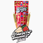 Bangers Strawberry Cheesecake 2 pack infused prerolls (I) 1.2g