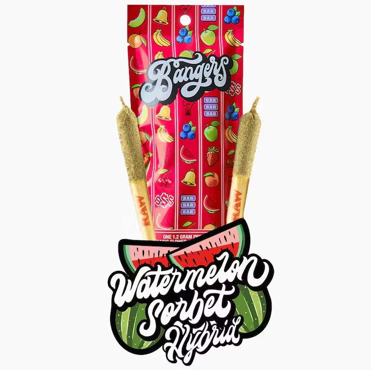 Bangers - Bangers - Preroll - Infused - Watermelon Sorbert - 2 Pack Main Image