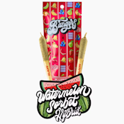 Bangers Watermelon Sorbet 2 pack infused prerolls (H) 1.2g