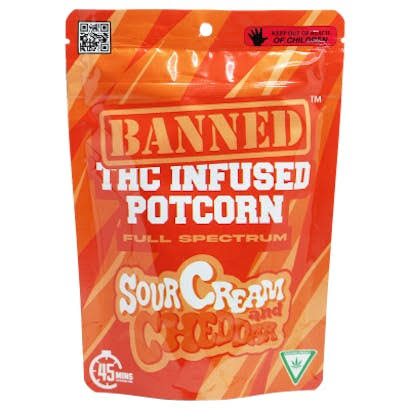BANNED - Sour Cream & Cheddar Potcorn 200mg