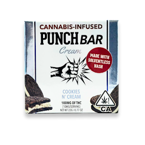 Punch Edibles & Extracts - Punch - Punch Bar - Cookies N Cream - Chocolate - 100mg - 10pk