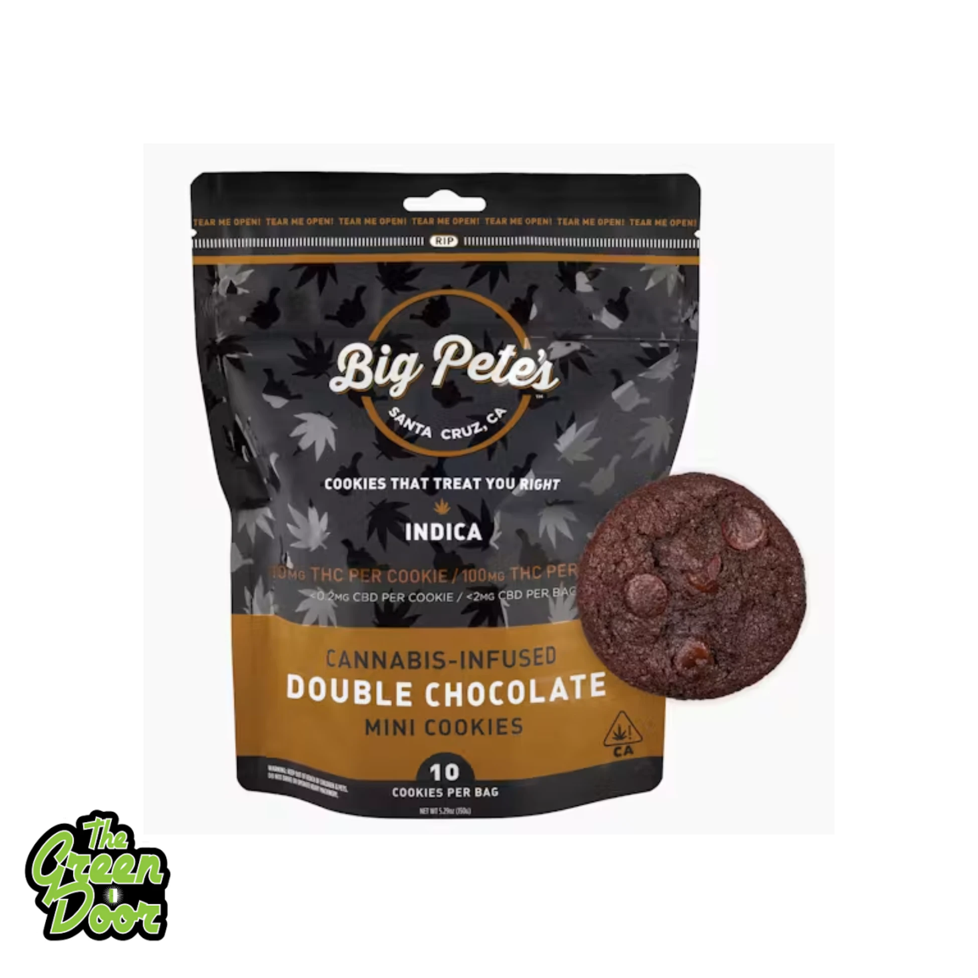 Big Pete's Treats - BIG PETE'S - Double Chocolate Chip Cookies - Edibles - 10pk - 100MG Main Image