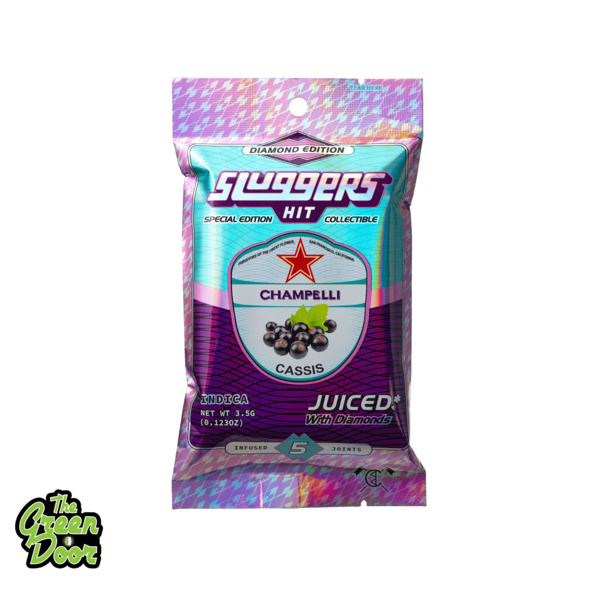 Sluggers Hit - SLUGGERS X CHAMPELLI - Champelli Cassis - Preroll Infused - 5 Pk - 3.5G Main Image