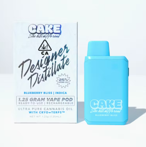 Cake She Hits Different - CAKE SHE HITS DIFFERENT: Blueberry Bliss Disposable Vape 1.25g (I)