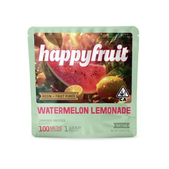 Happy Fruit - Happy Fruit - Watermelon Lifted Lemonade Rosin Gummies Single 100mg Main Image