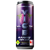 Vice | Blackberry Cream | 12 fl oz Soda | DOH | 100mg THC 100mg CBD 5mg CBN