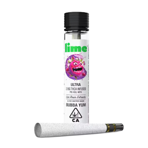 Lime Brand - 2.15g Bubba Yum Ultra Infused Pre-roll - Lime