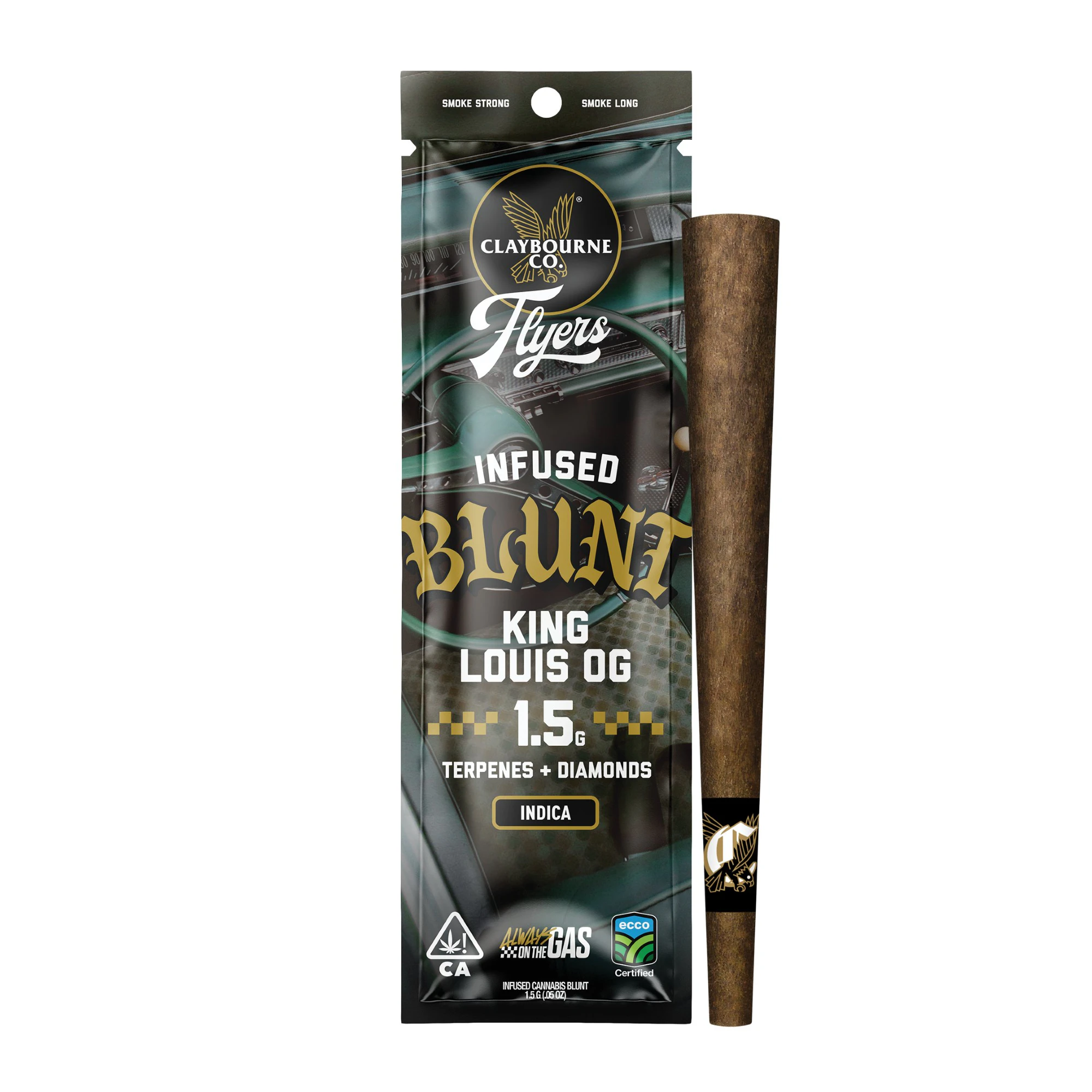 Claybourne Co. - Claybourne Co | Flyers Infused Blunt | King Louis OG | Indica | 1.5g Main Image